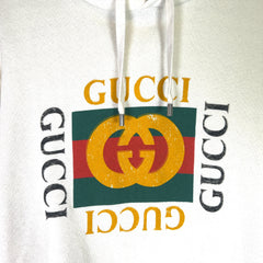 Gucci Vintage Logo Distressed Hoodie