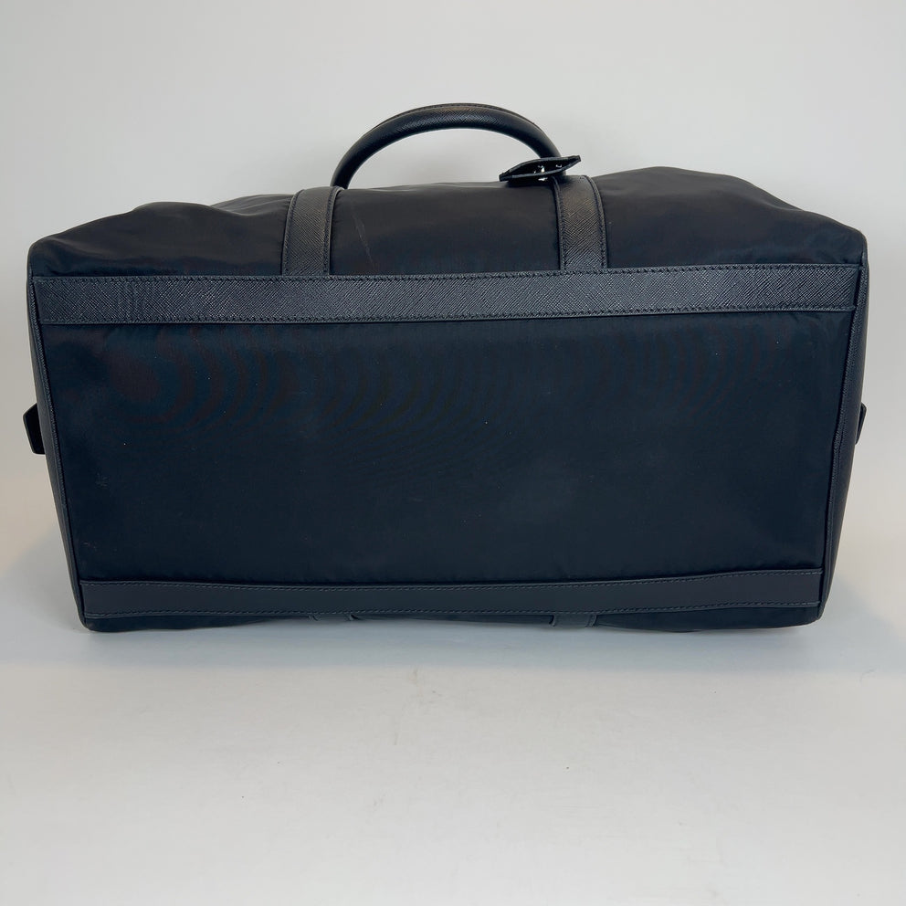 Prada Re-Nylon & Saffiano Leather Duffle Weekend Bag