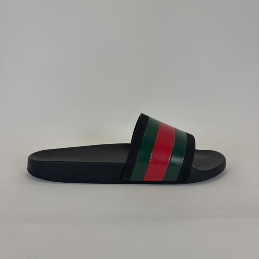 Gucci Striped Rubber Slides