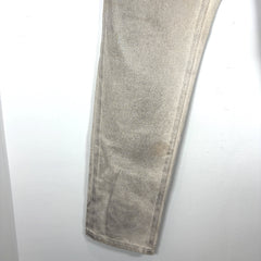 Palm Angels Silver Coated Denim Jeans