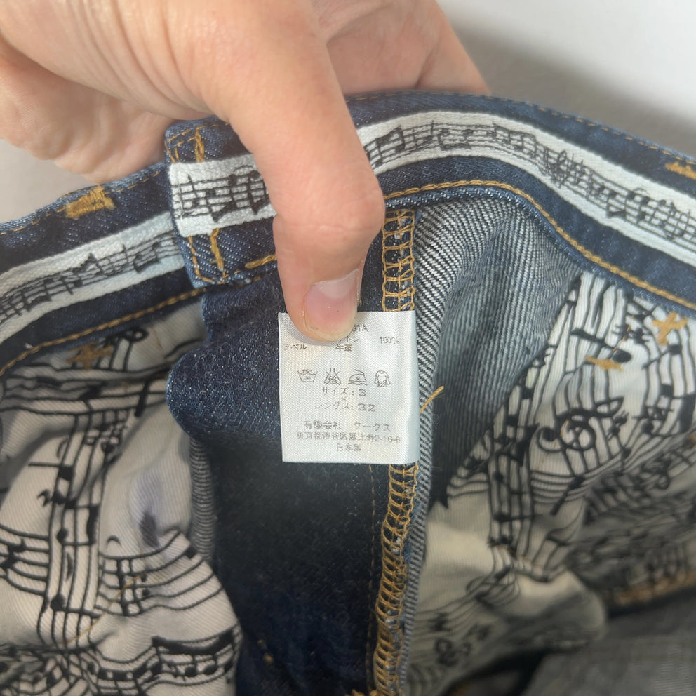 Number (N)ine Pain Raw Denim Jeans