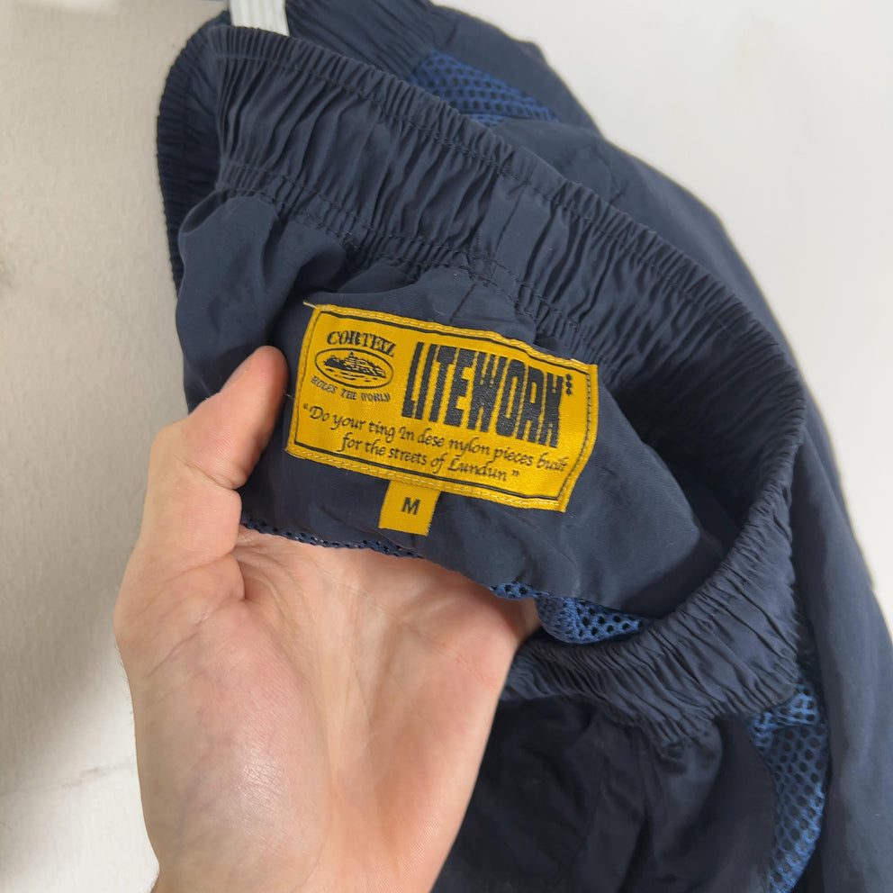 Corteiz Litework Nylon Navy Sweatpants