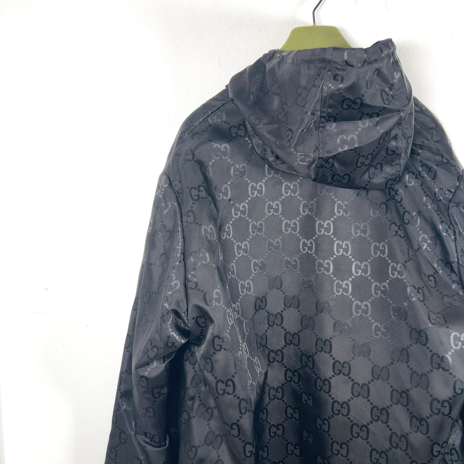 Gucci Off The Grid GG Nylon Zip Up Oversized Jacket