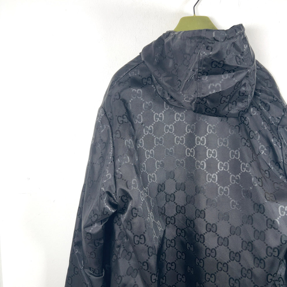 Gucci Off The Grid GG Nylon Zip Up Oversized Jacket