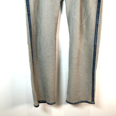 Diesel Inside-Out Double-Waisted Denim Jeans