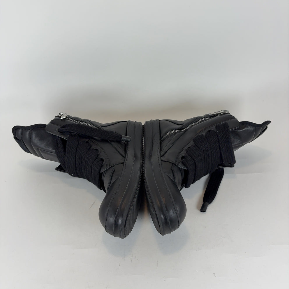 Rick Owens Jumbo Lace Geobasket Hightop Sneakers