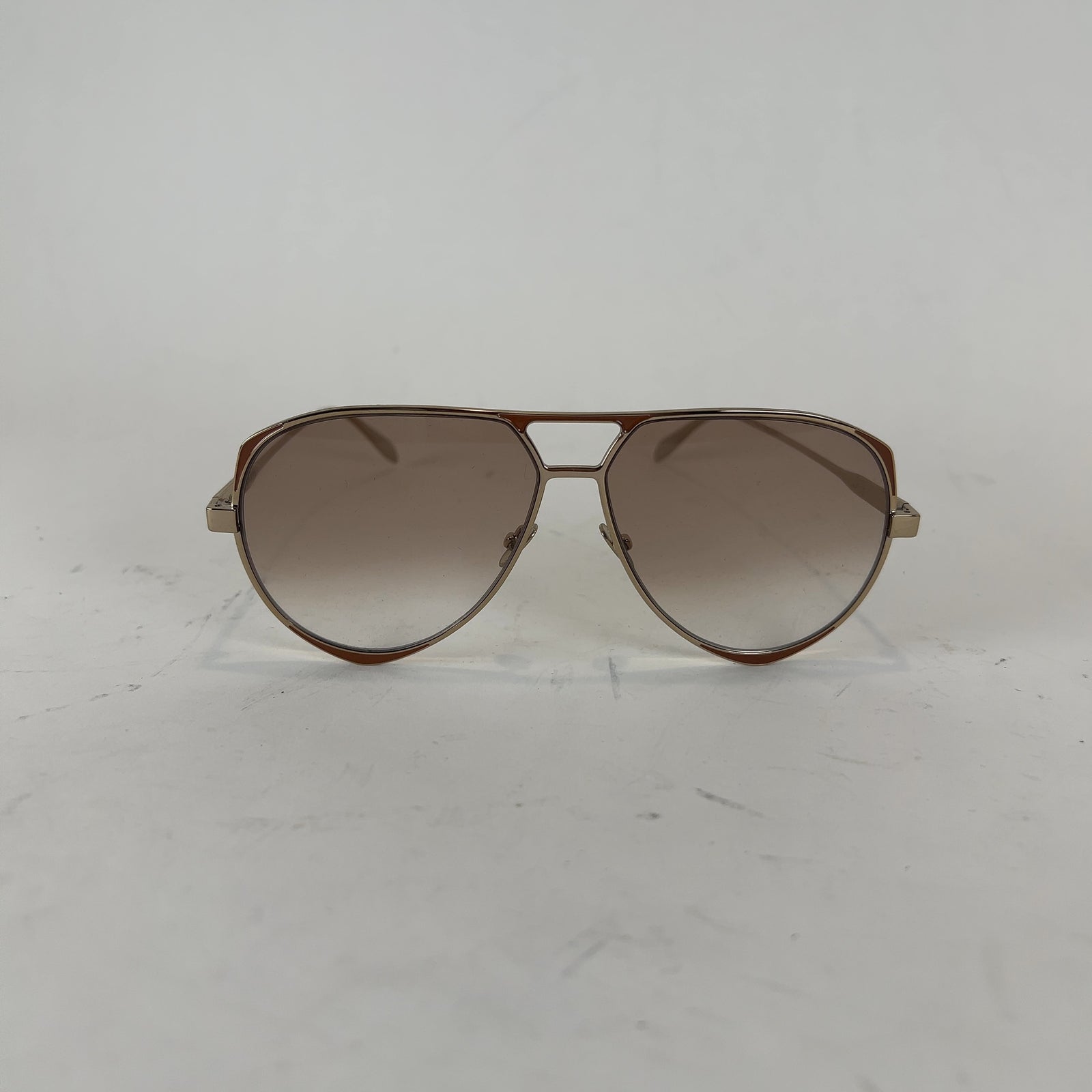 Alexander McQueen Pointed Aviator Sunglasses