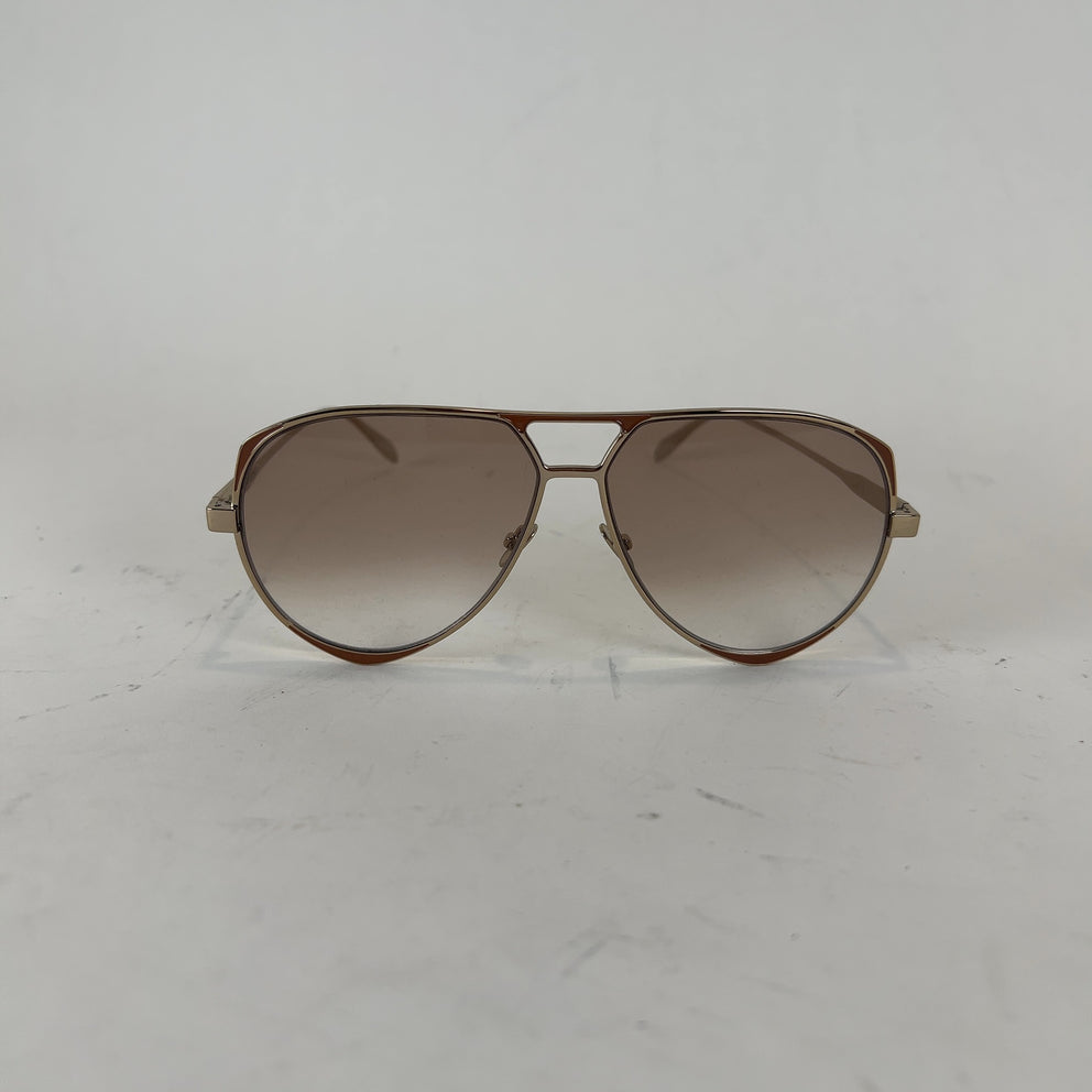 Alexander McQueen Pointed Aviator Sunglasses