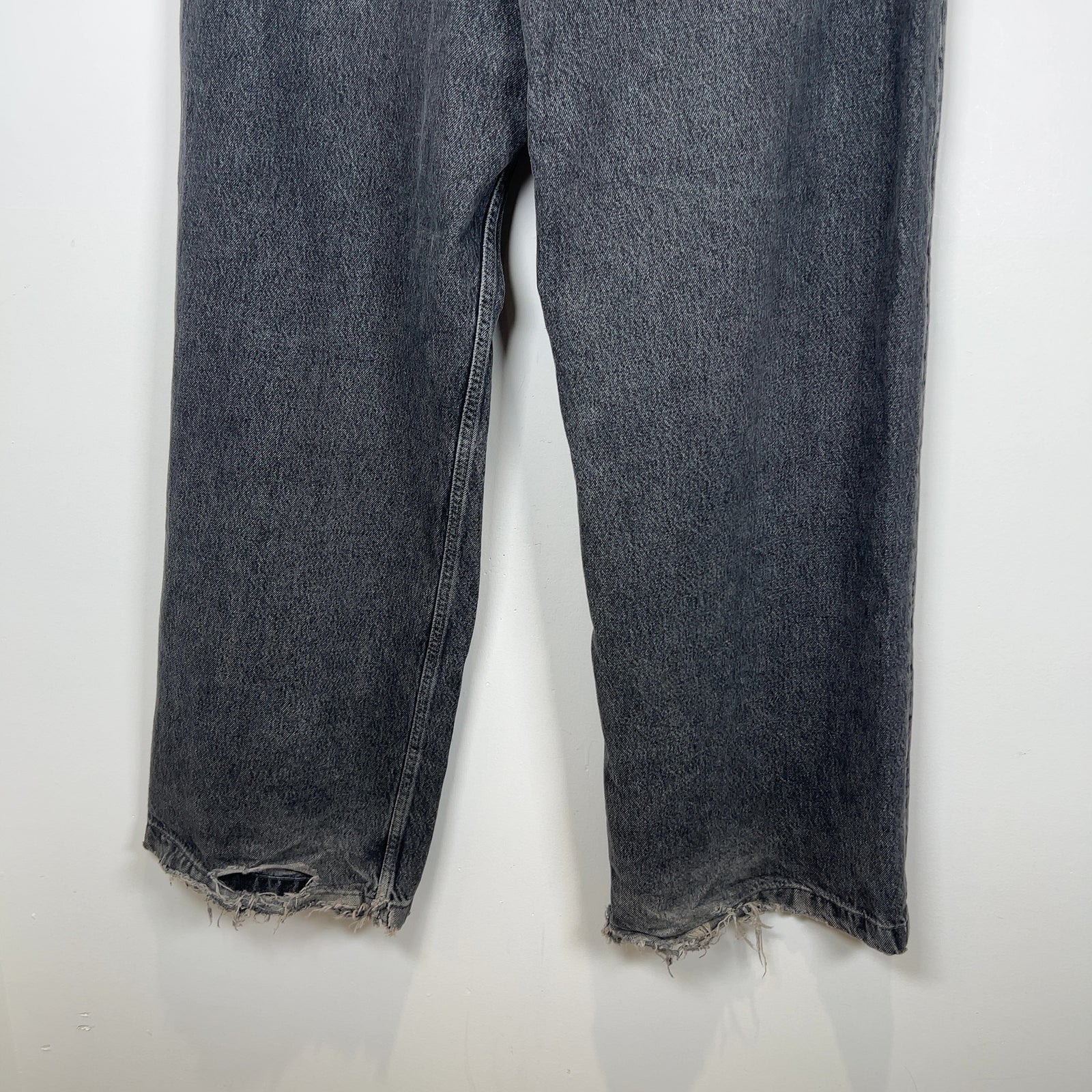 Acne Studios 1989 Ash Black Wide Leg Jeans