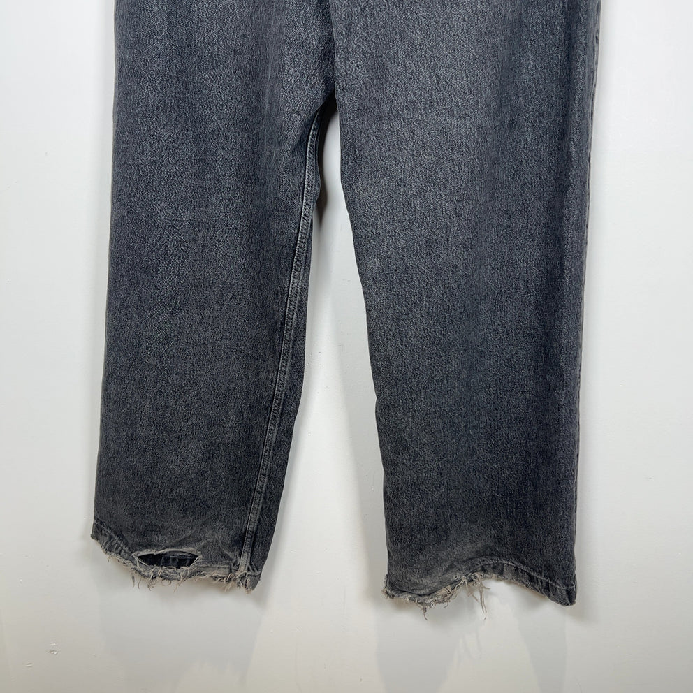 Acne Studios 1989 Ash Black Wide Leg Jeans