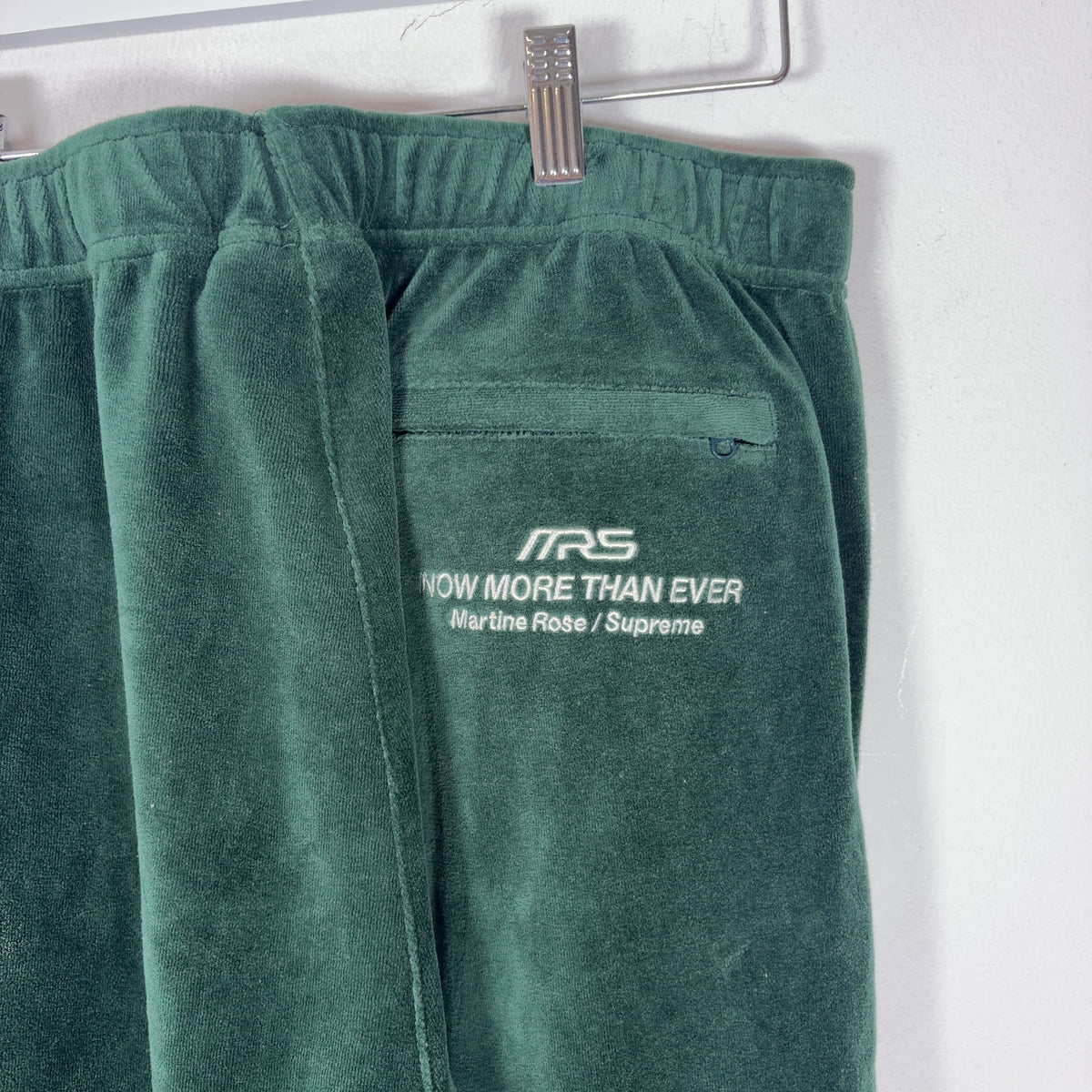 Martine Rose x Supreme Velour Striped Logo Track Sweatpants