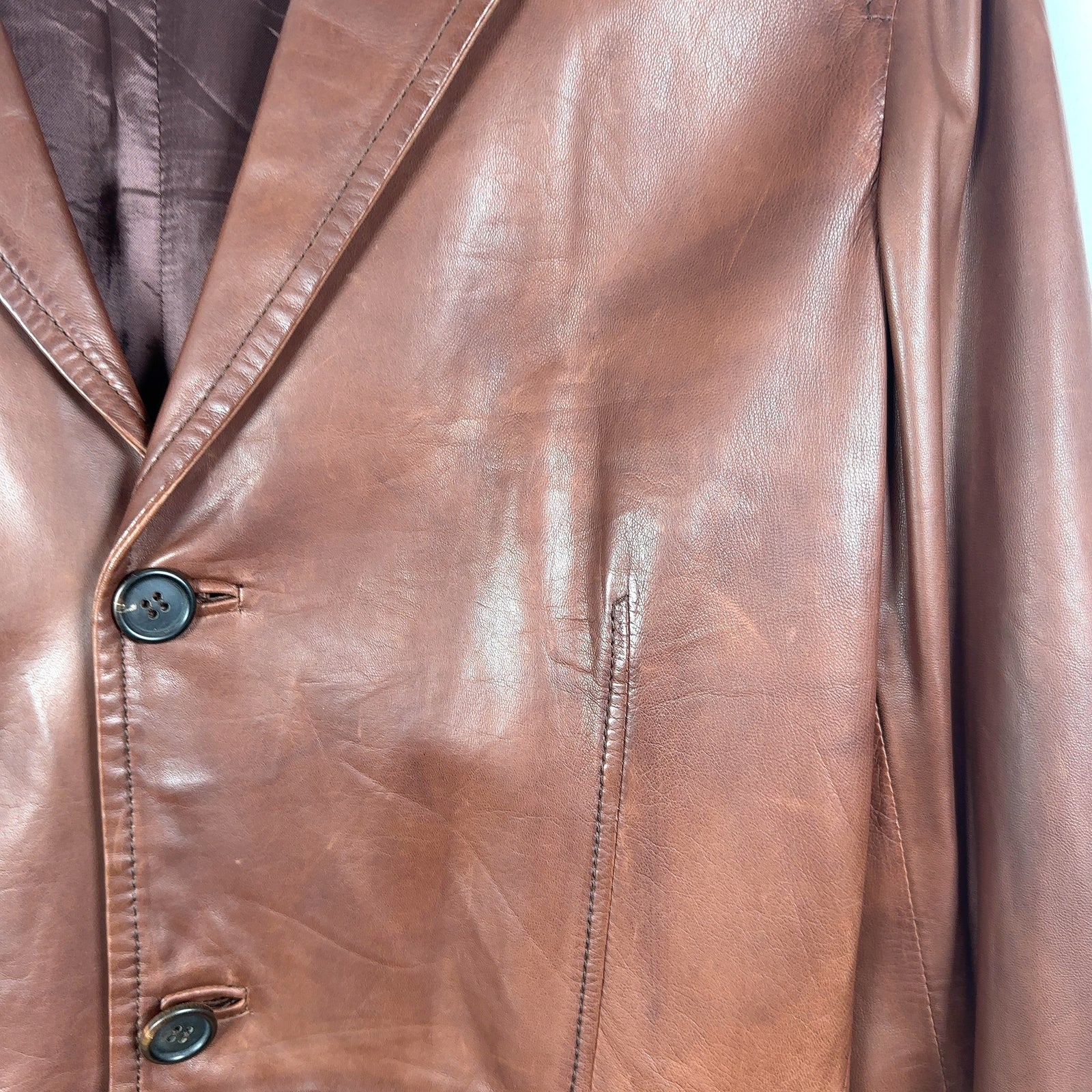 Miu Miu Leather Blazer Jacket