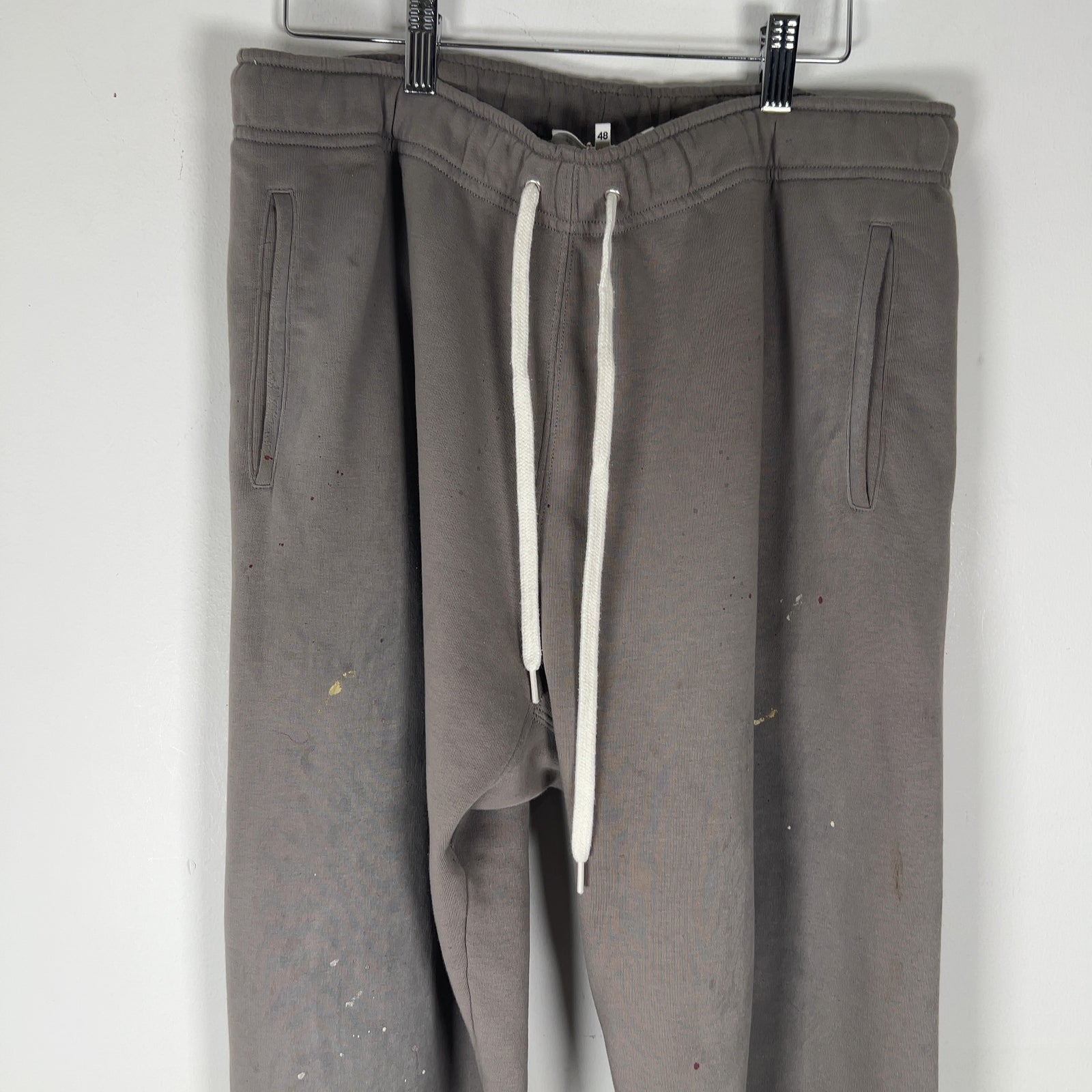 Maison Margiela Paint Splatter Grey Sweatpants Size M