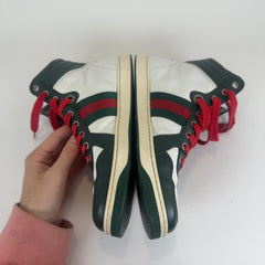 Gucci GG Striped Hightop Sneakers