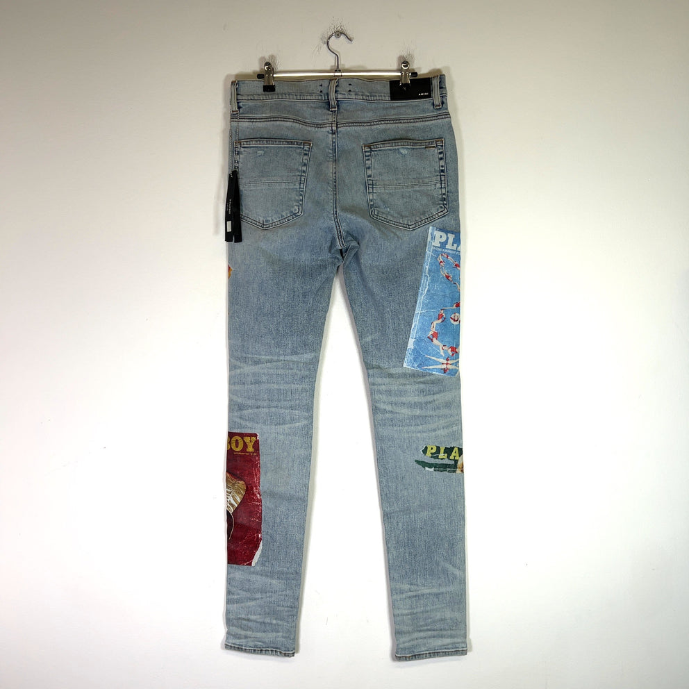 Amiri Playboy Magazine Denim Jeans