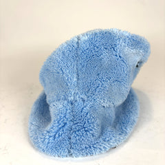 Prada Shearling Blue Bucket Hat