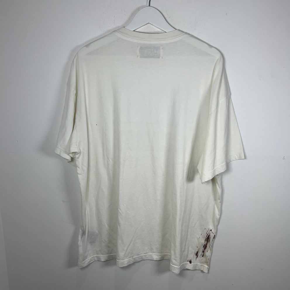 Satoshi Nakamoto Green Logo Faux Mud Distressed T-Shirt