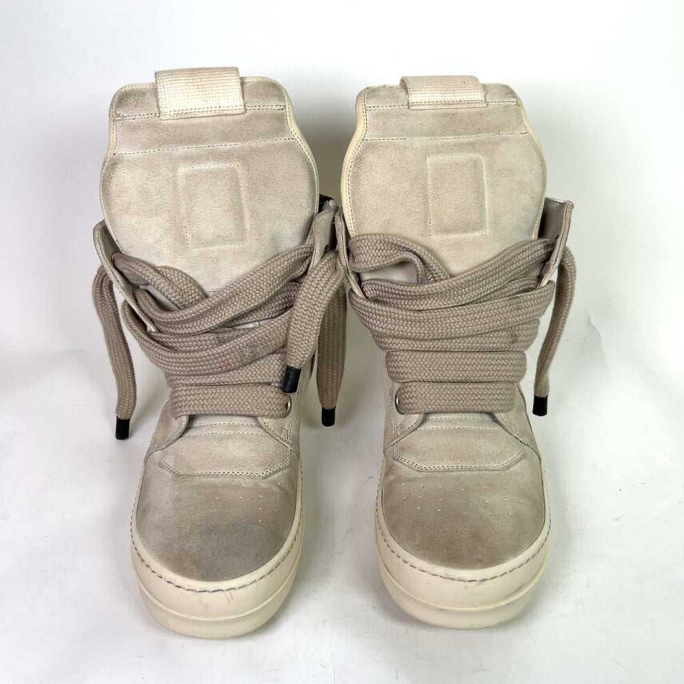 Rick Owens Suede Jumbolace Geoabaskets
