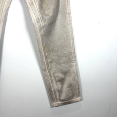 Palm Angels Silver Coated Denim Jeans