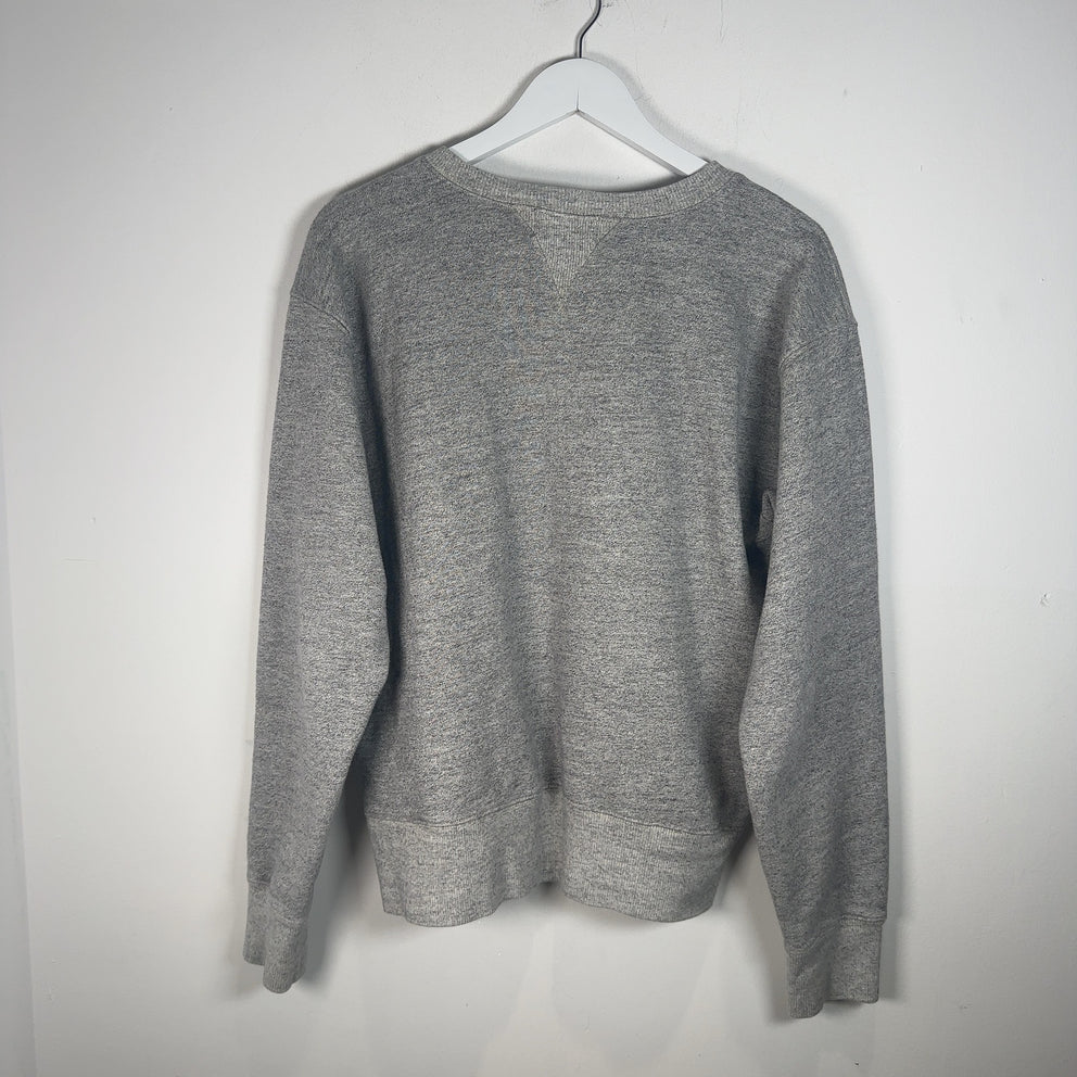 RRL Grey French Terry Crewneck