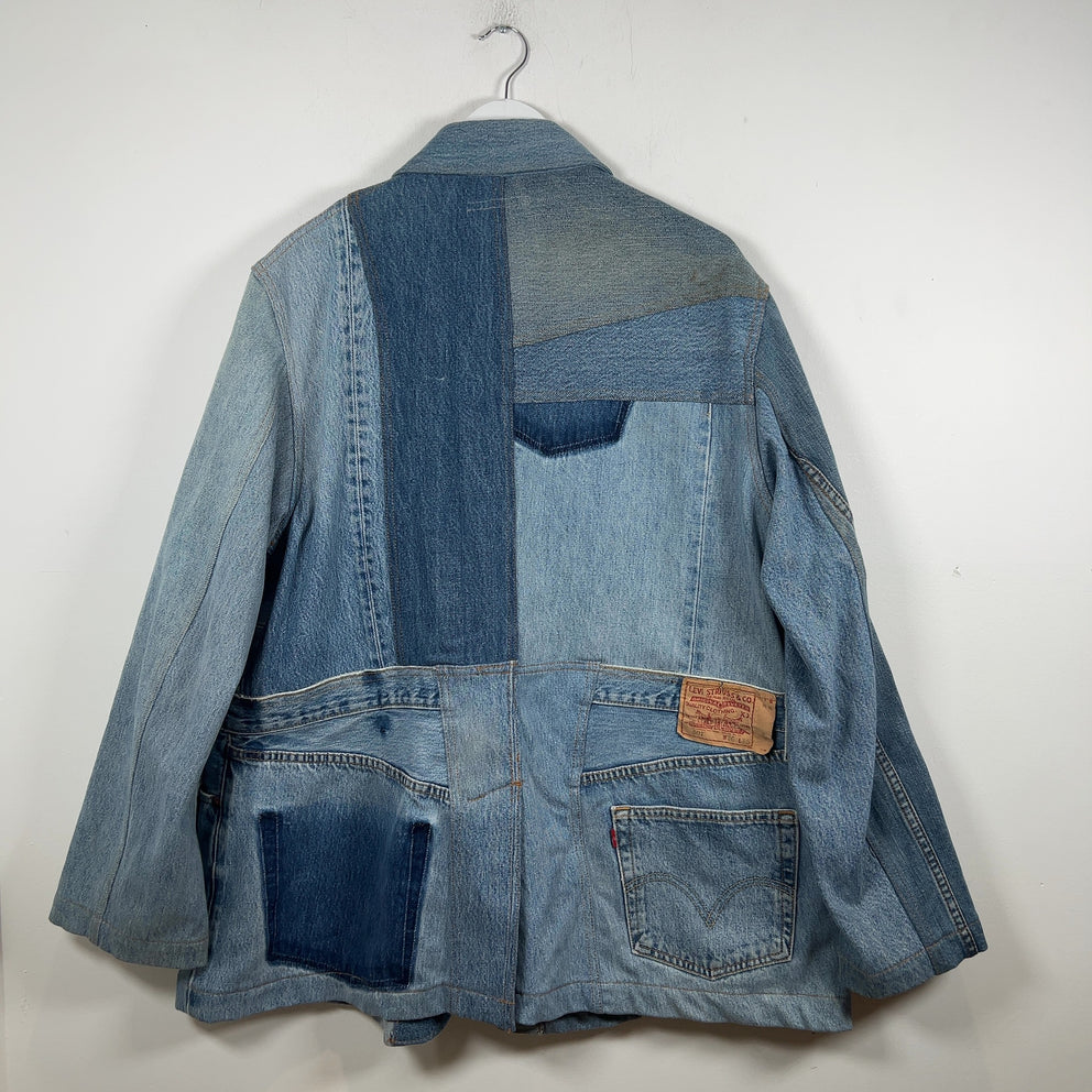 Needles Denim Patchwork Reconstructed Chore Jacket