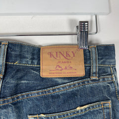 Hysteric Glamour Kinky Studded Light Wash Jeans
