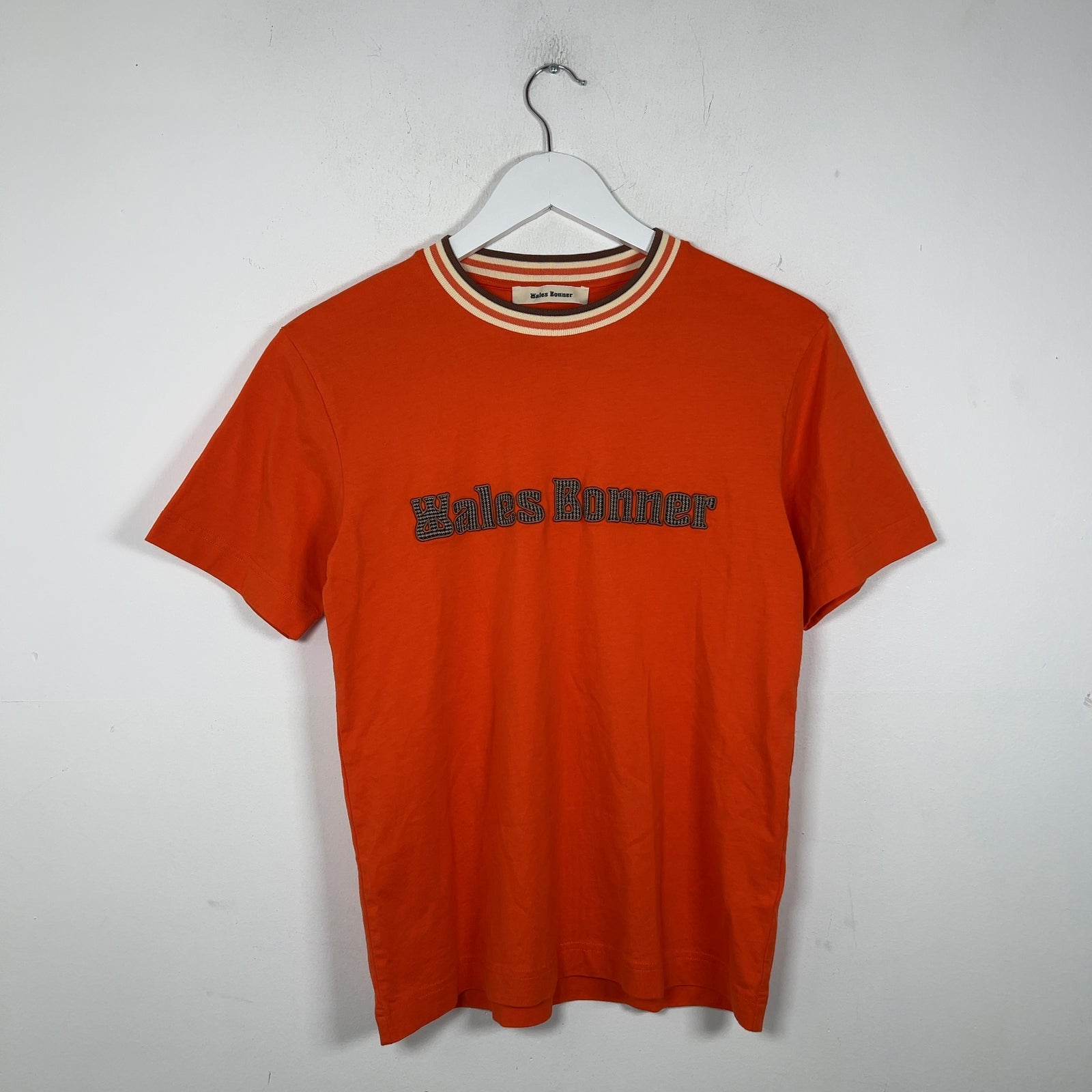 Wales Bonner Houndstooth Spell Out Logo T-Shirt