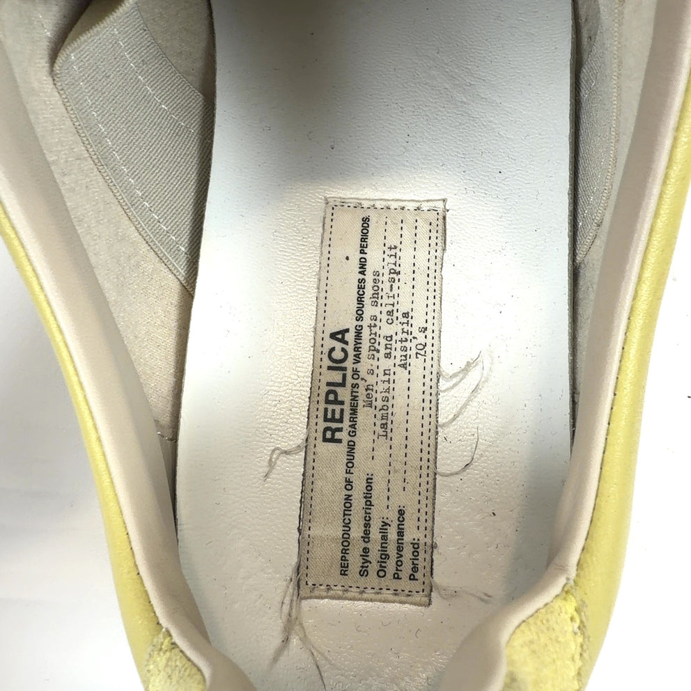 Maison Margiela Yellow GATS Lowtop Sneakers