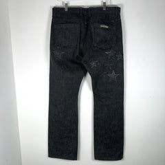 Chrome Hearts Star Patch Raw Denim Jeans