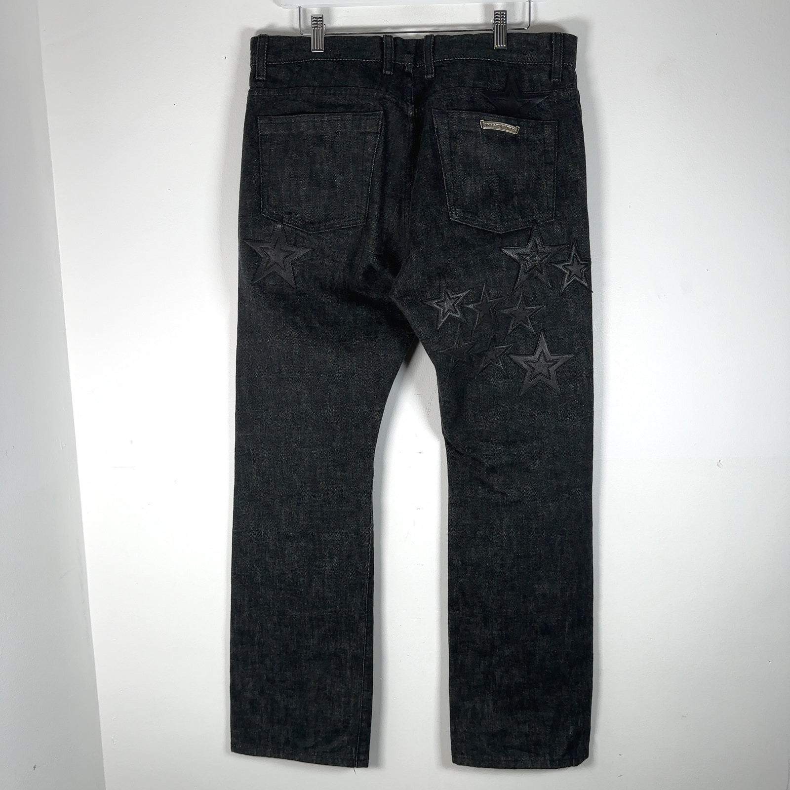Chrome Hearts Star Patch Raw Denim Jeans