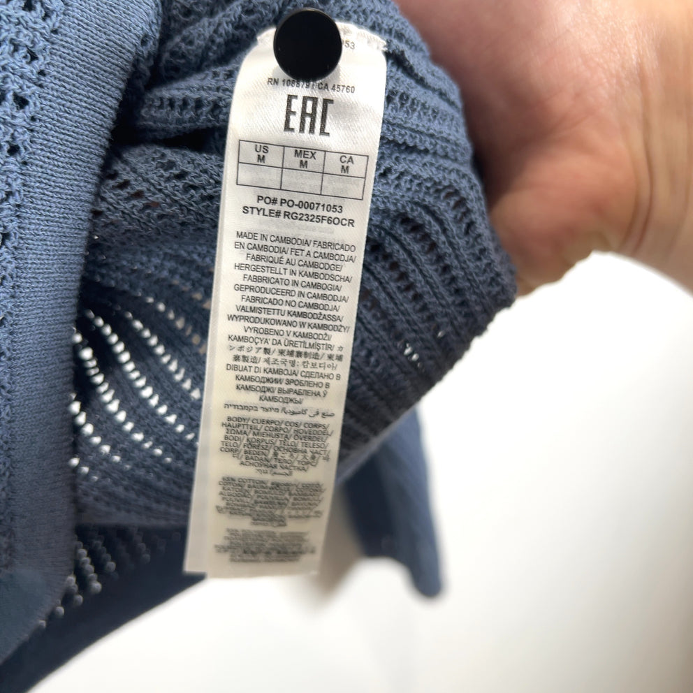 Rag & Bone Knitted Cropped Button-Up Polo Shirt