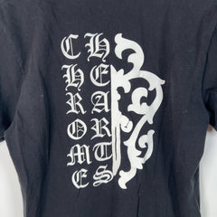 Chrome Hearts Split Spell Out Dagger Back Graphic T-Shirt