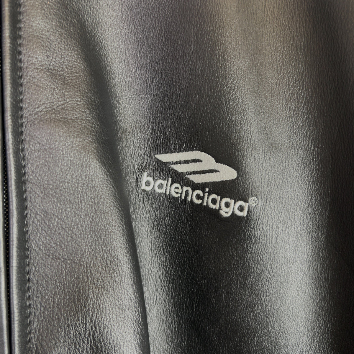 Balenciaga 3B Oversized Lambskin Track Jacket