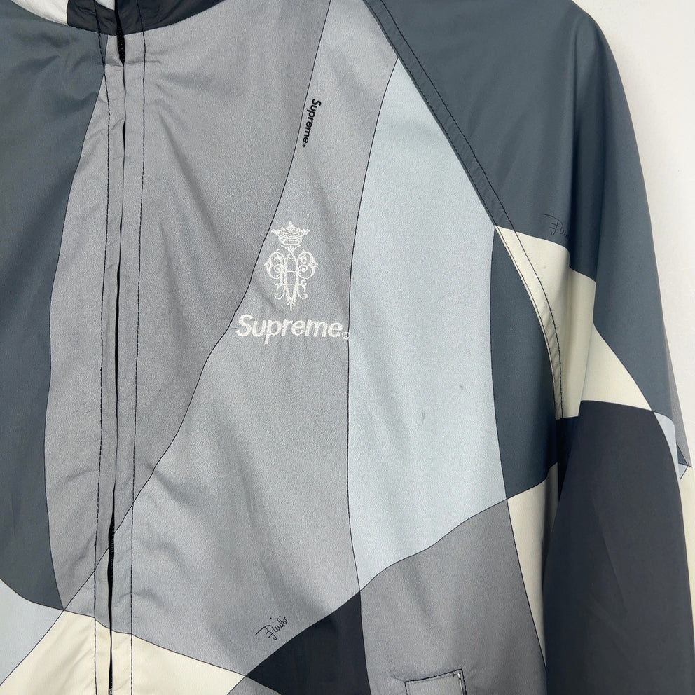 Supreme x Emilio Pucci Greyscale Color Block Sport Jacket