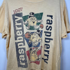 Raspberry Hills 1997 Basketball Graphic Distressed T-Shirt