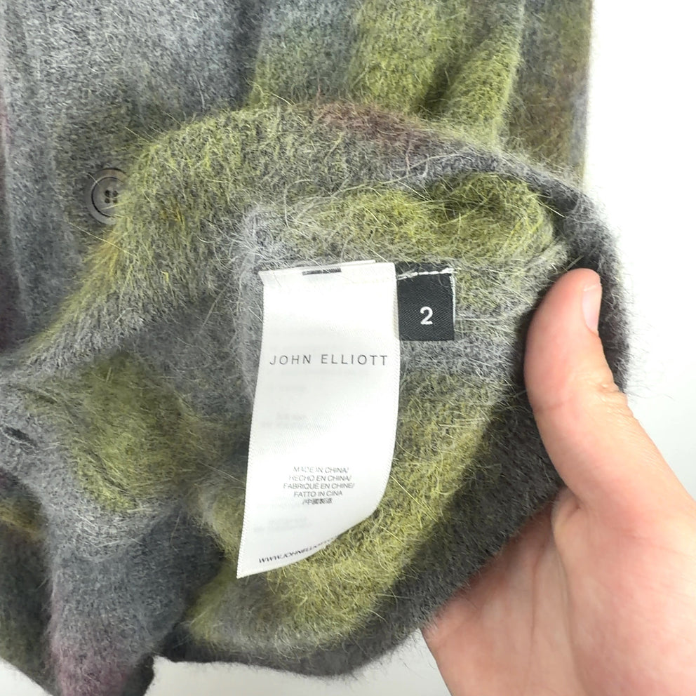 John Elliott Mohair Knit Cardigan
