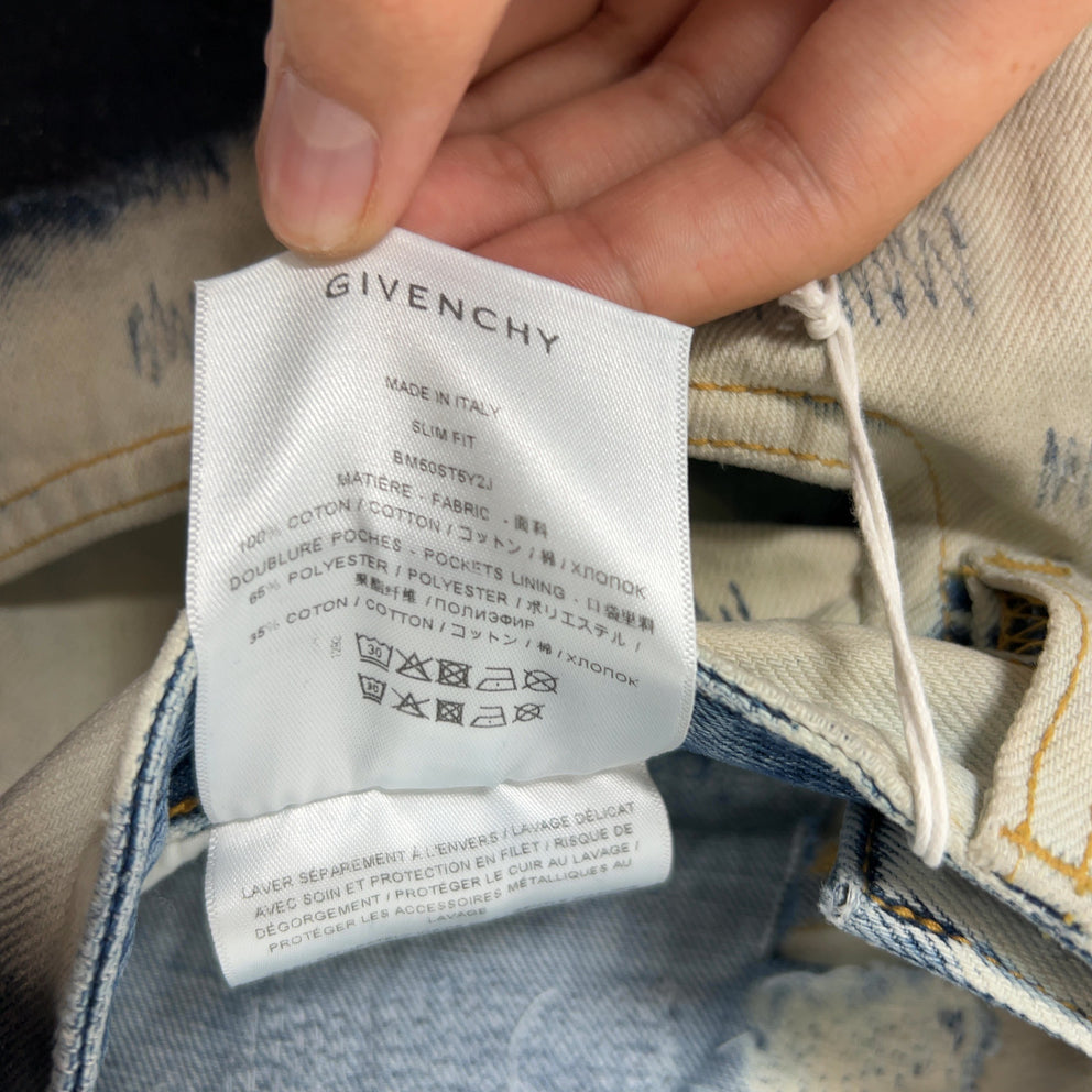 Givenchy Boro Tye-Dye Denim Jeans