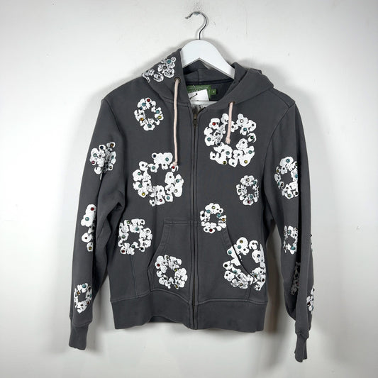 Denim Tears Rhinestone Zip Up Hoodie