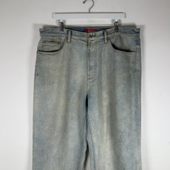Supreme Embroidered 'New York' Denim Baggy Jeans