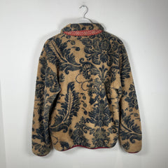Kapital Damask Printed Fleece Zip Up Jacket