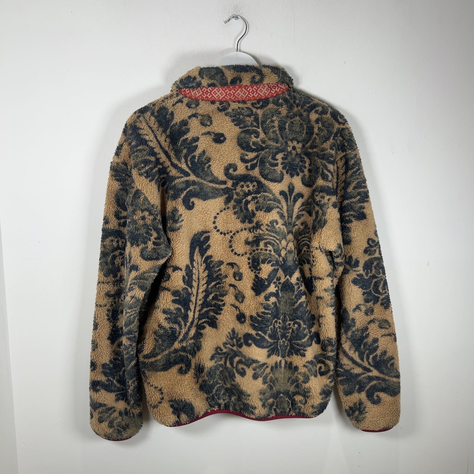 Kapital Damask Printed Fleece Zip Up Jacket