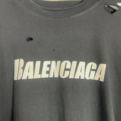 Balenciaga Destroyed Oversized T-Shirt