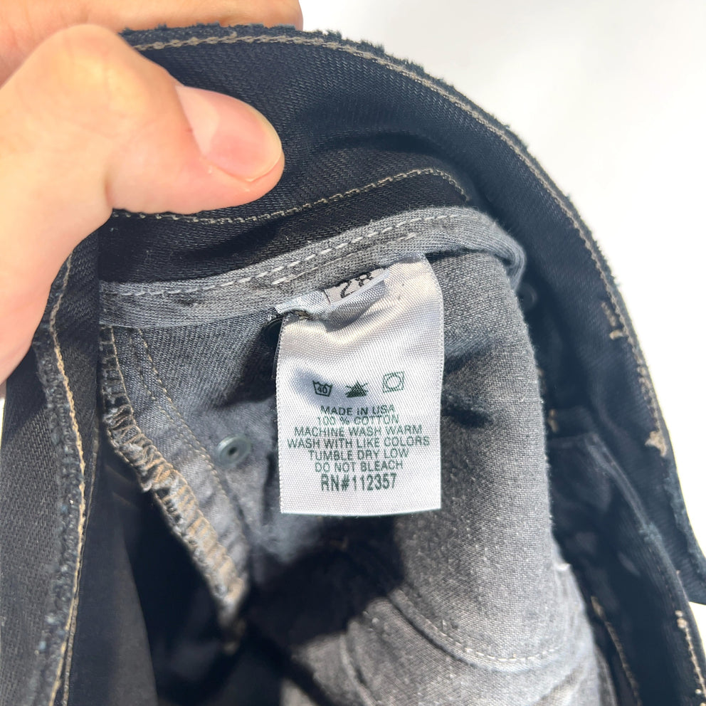 Rick Owens Slab Oil Faded Black Jeans