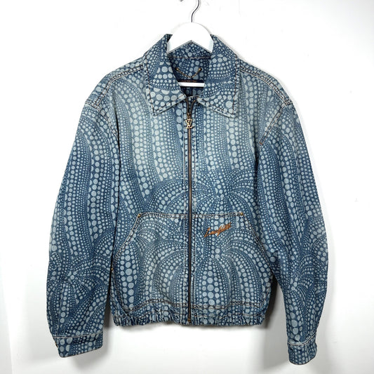 Louis Vuitton x Yayoi Kusama 'All-Over Pumpkin' Denim Zip-Up Jacket