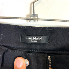 Balmain Black Slim Biker Jeans
