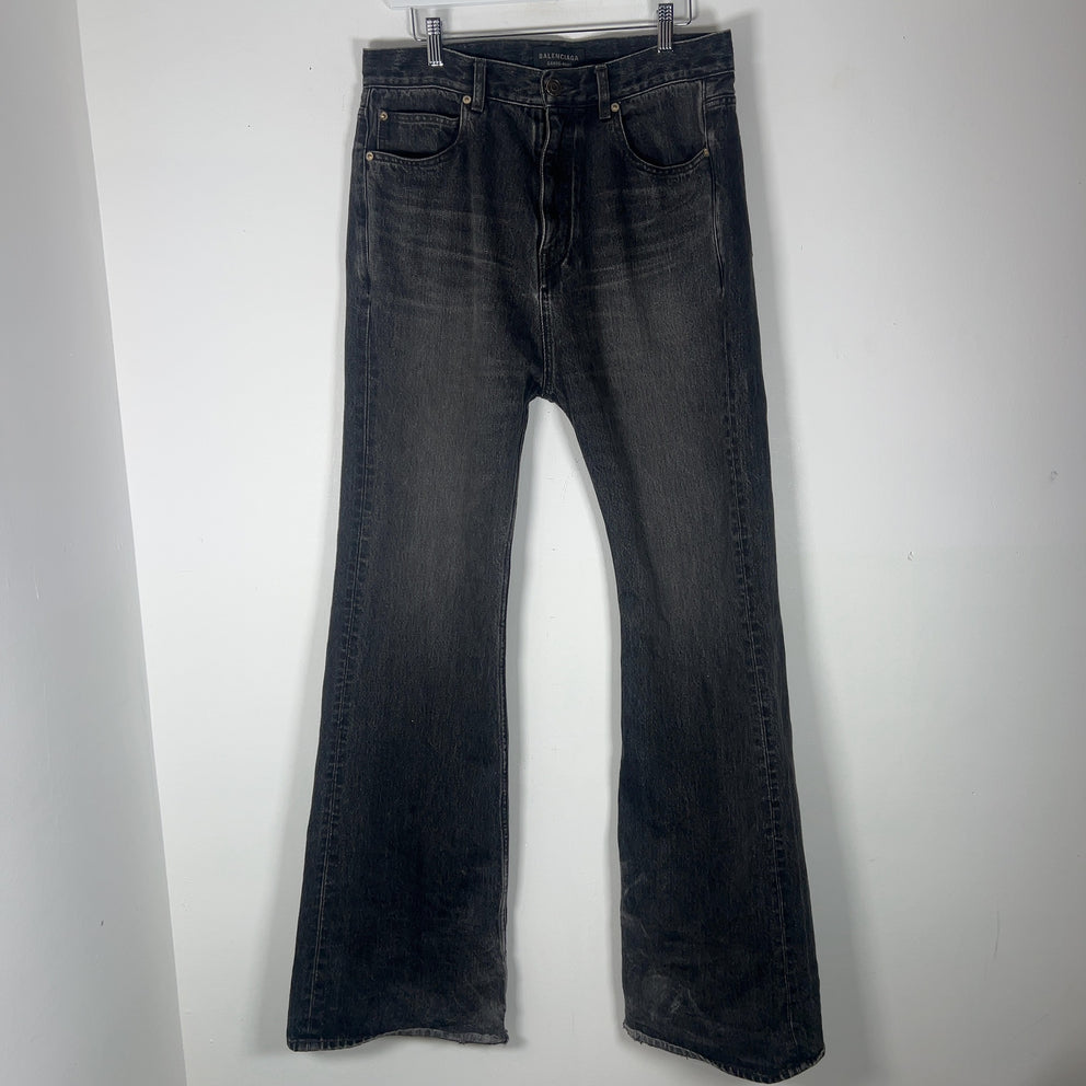 Balenciaga Garde Robe Flared Denim Jeans