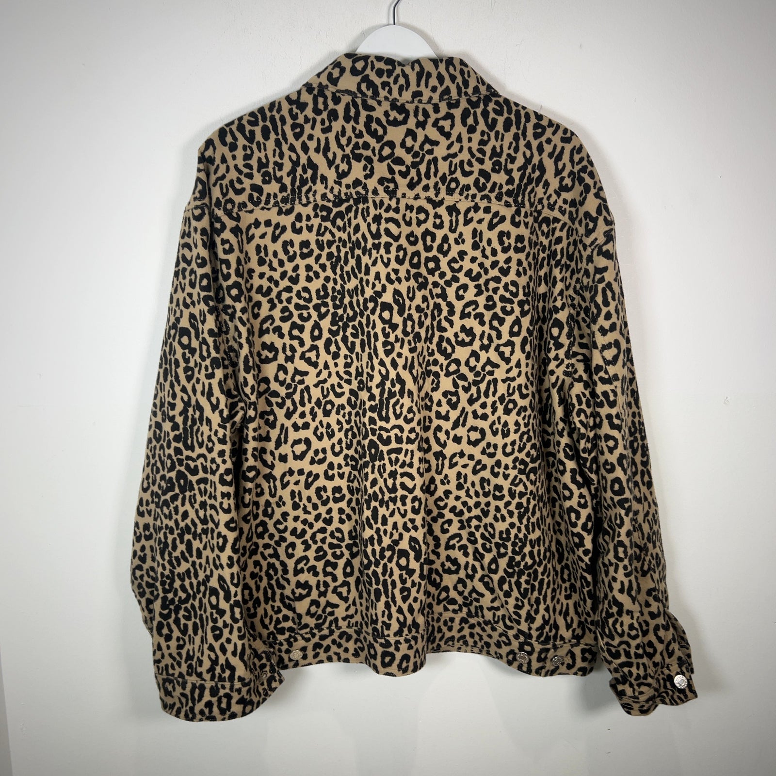 Supreme Leopard Zip-Up Work Light Jacket