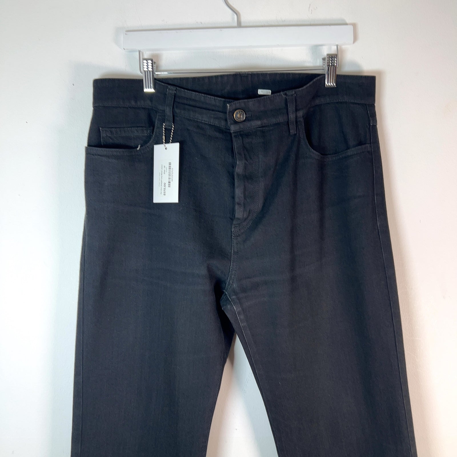 The Row Straight Leg Black Jeans