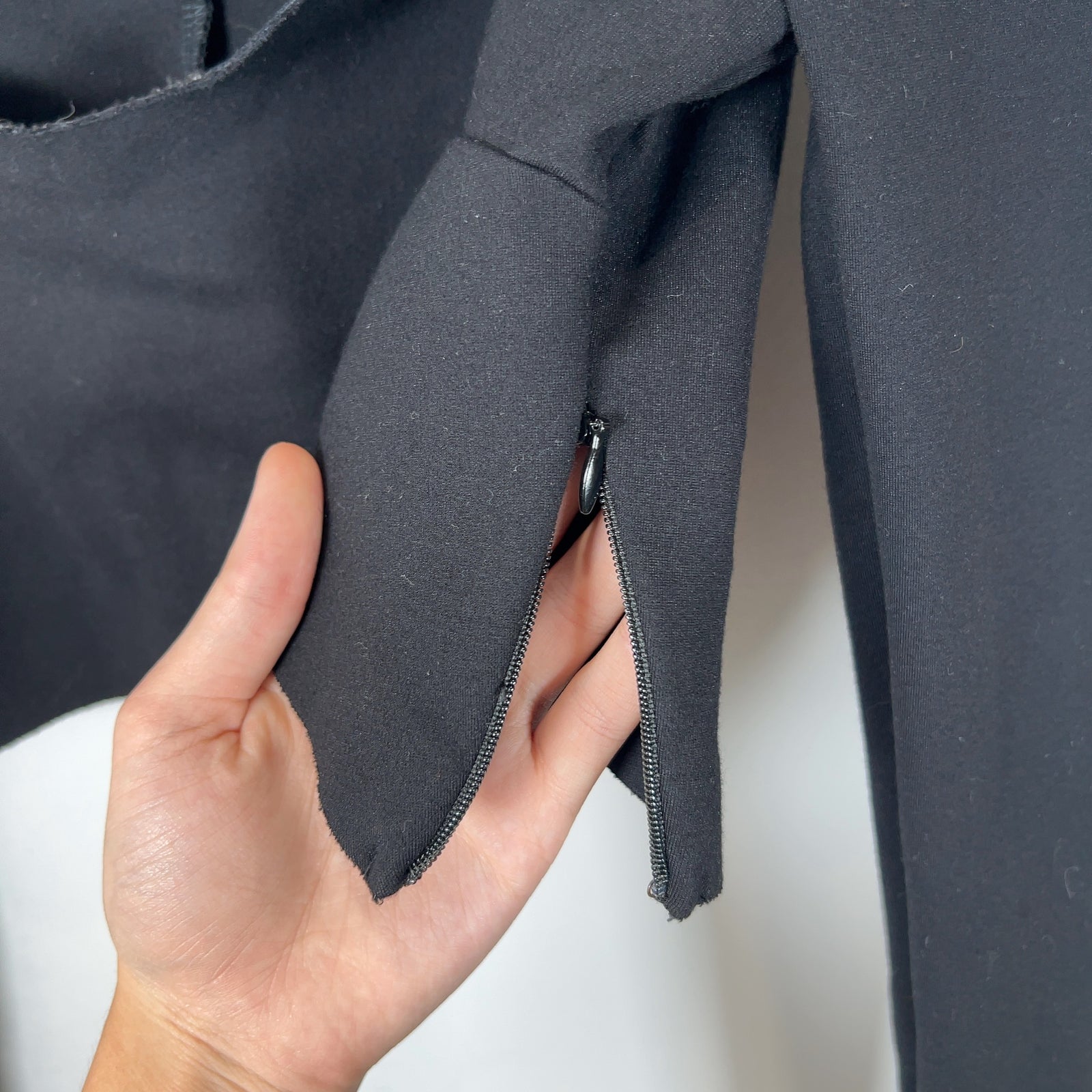 Staud Open Chest Zip-Up Long-Sleeve Longsleeve
