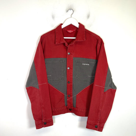 Supreme 2-Tone Paneled Denim Jacket